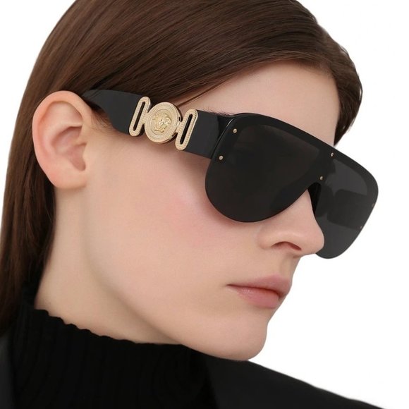 New Versace Black Unisex Sunglasses main image 6